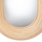 Bali & Pari Drucilla Modern Bohemian Natural Brown Rattan Oval Accent Wall Mirror 242-13557-ZORO - alternate 3